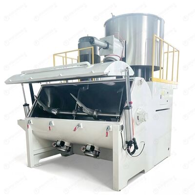 1000Kg / h Plastic High Speed PVC Turbo Mixer Compounding Machine for Coating Drying Granulating